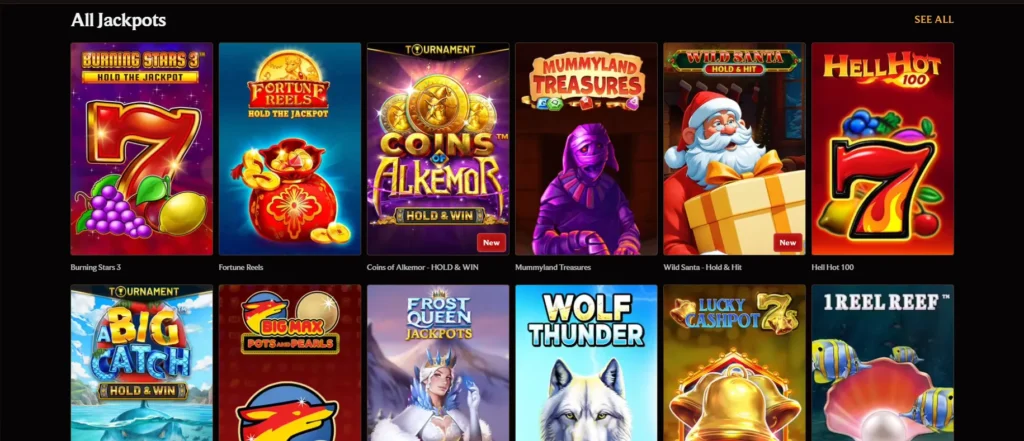 CrownPlay Casino jackpot games